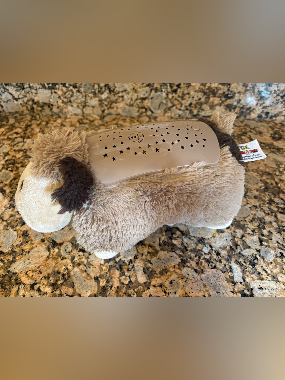Pillow Pets Dream Lites Snuggly Puppy Night Light Projector PlushWorking Tested